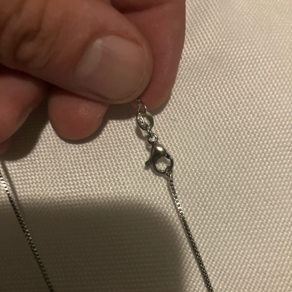 Antique 1906 Punched Half Dollar Locket on Sterling Silver Chain - Picture 6 of 6